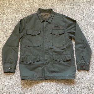Mens Stussy MFG Military Field Jacket sz L